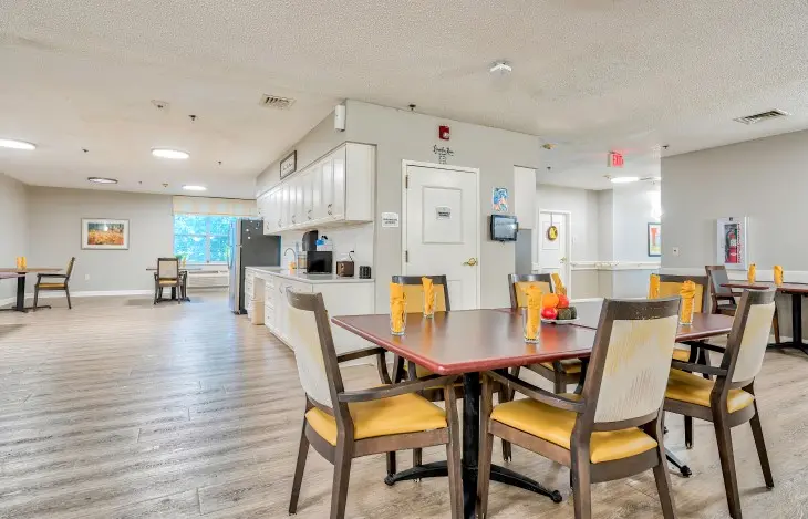 Activity room at American House Hendersonville Retirement community